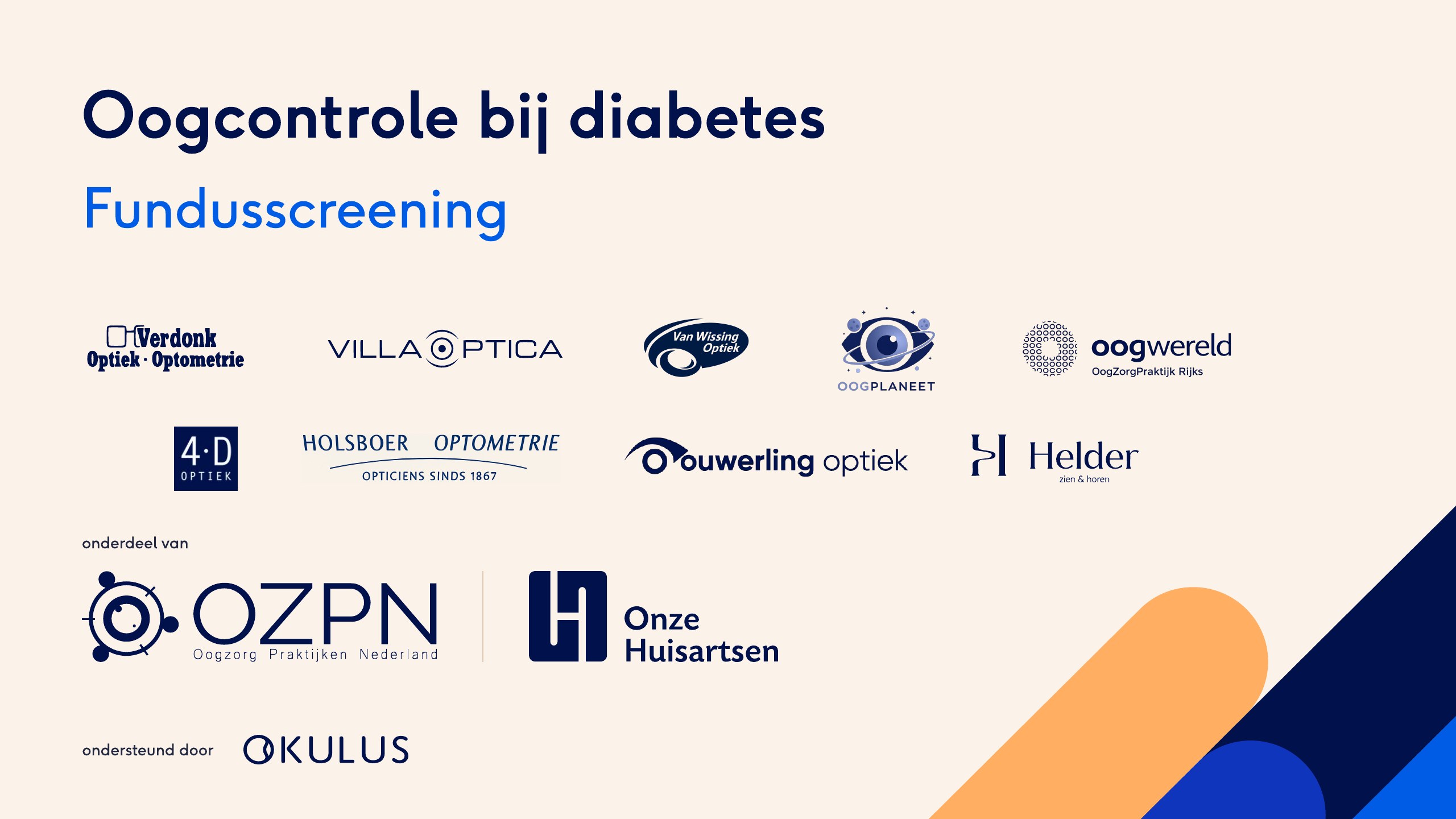 Folder Oogcontrole bij diabetes, pagina 1